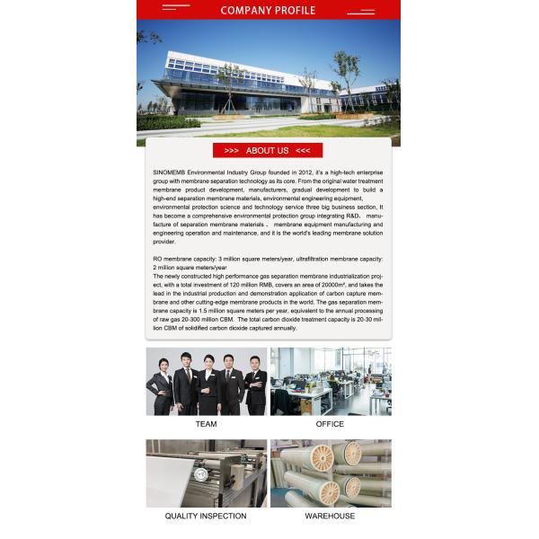 High Flow Blue Wrapping Tape Reverse Osmosis Membrane For Residential Water Purification