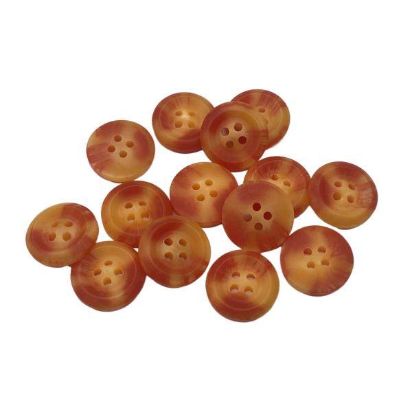 Red And Yellow 4 Hole 18mm Buttons Use For Jacket Coat Sweater