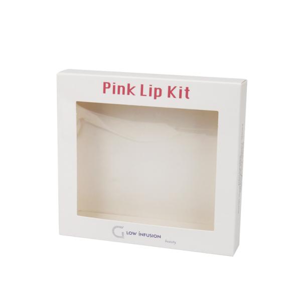 Personalized Custom Nourishing Lip Duo Paper Box With Transparency Window Packaging Boxes