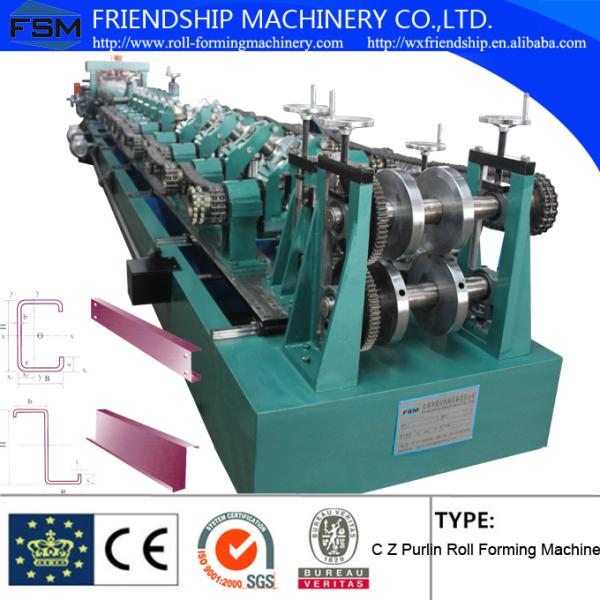 Efficiency C Z Purlin Rolling Form Machine Galvanized Steel High Speed