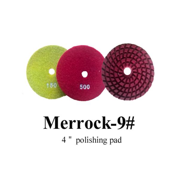 Wet Abrasive Polishing Diamond Resin Pads For Concrete / Cement 7mm Thick