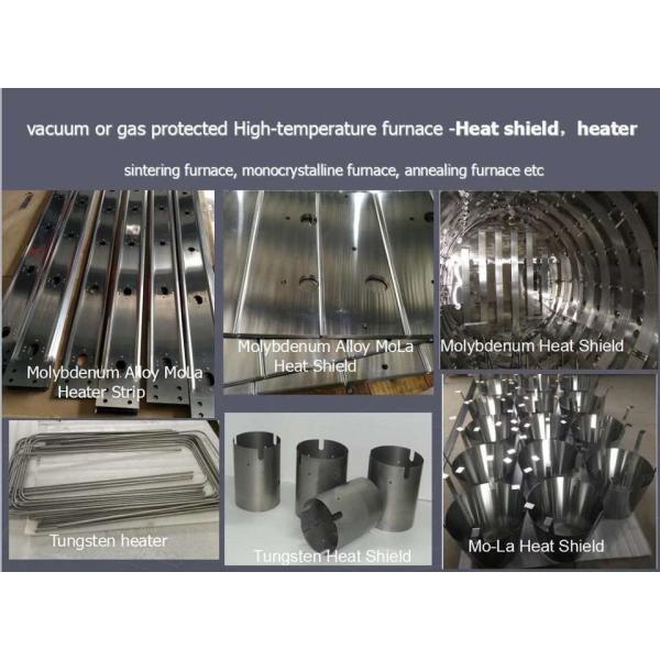 Pure Molybdenum Alloy TZM MoLa Heat Shield Parts For High Temperature Furnace