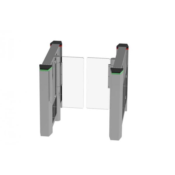 SUS304 Biometric Recognition Glass Turnstile Gate 50persons/min 0