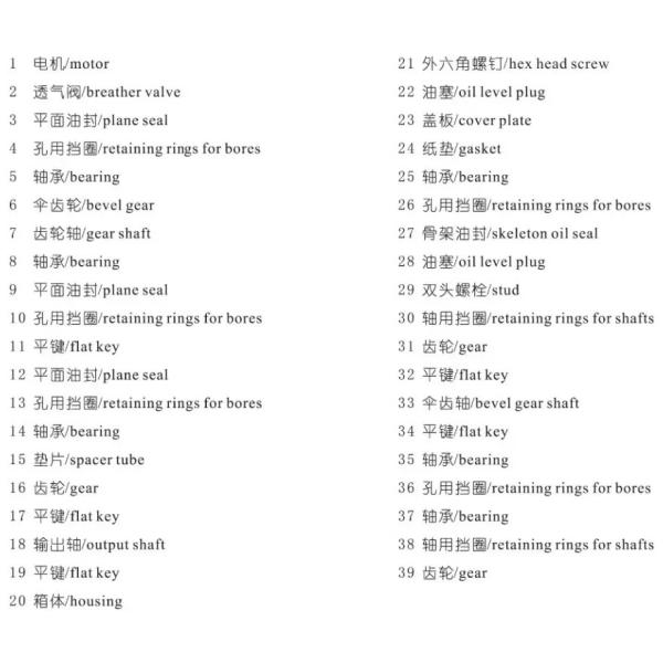 K Series Elevator Helical Bevel Gearbox Gear Reduction Box For Electric Motor Solid Shaft