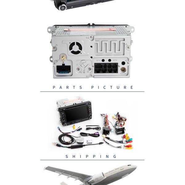 Android 8.0 Bluetooth - Enabled Car Dvd Player Gps Navigation For VW B6 Golf 5