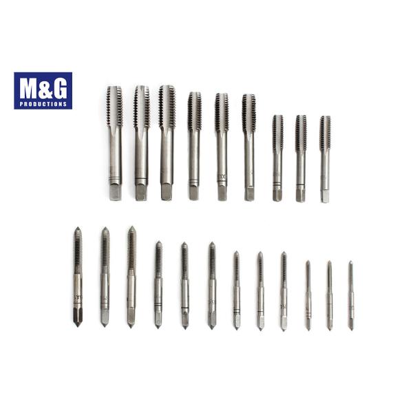 DIN 352 and DIN 223 HSS 32 Pcs Taps and Dies set including M3-M12 taps and Dies with wrench and Thread Gauge and Driver