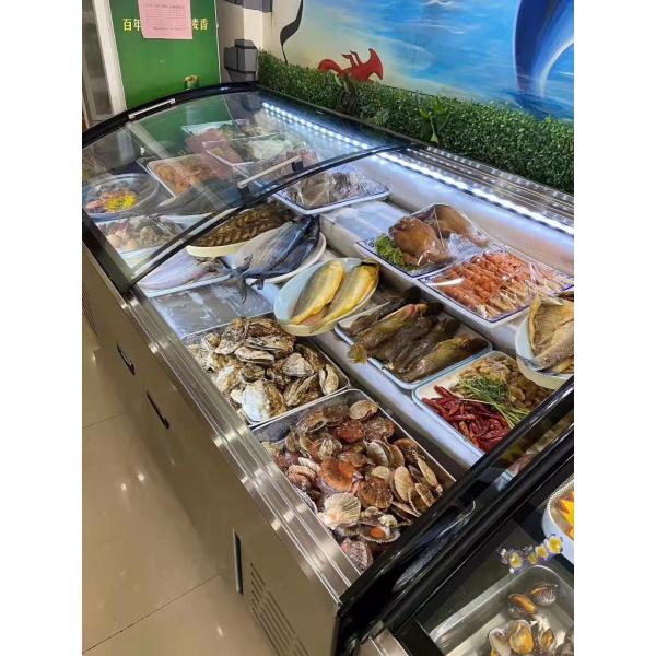 Air Cooling SUS Deli Display Freezer With Manual Defrost