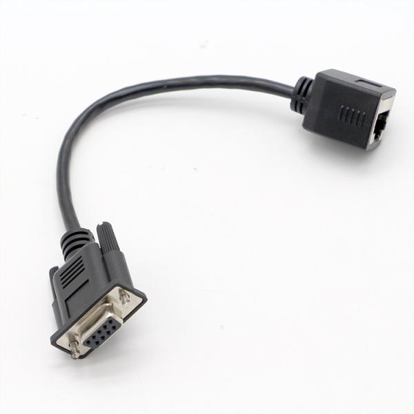 DB9 Female RS232 Serial To RJ45 Female Socket Cable