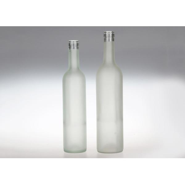 750ml Empty Glass Bottles Frosted Transparent Color Elegant Feature