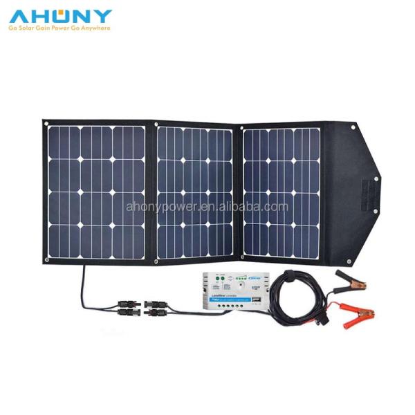 Marine 120w Folding Solar Panel Kit Blanket Type Charger For Solar Generator Power Bank