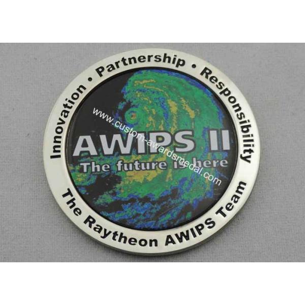 OEM & ODM AWIPS Coin / Zinc Alloy Awards Personalized Coins with Offset Printing, Imitation Cloisonne Enamel