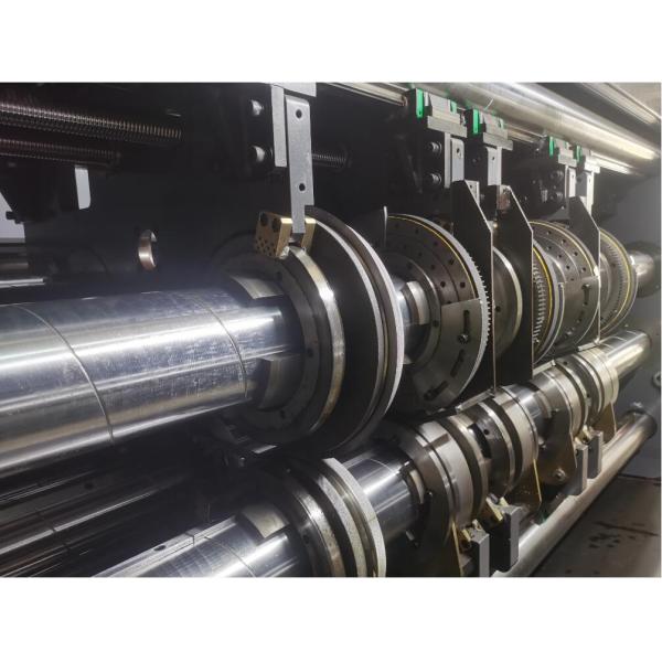 Open / Close Type Box Folder Gluer Machine Fully Computerized Control