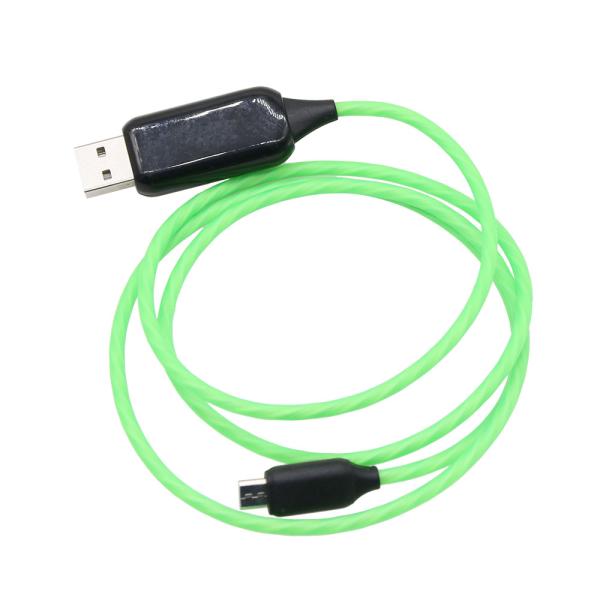 Usb Led Light Charging Data Cable Type c Micro Ios luminous streamer magnetic charging cable 1m