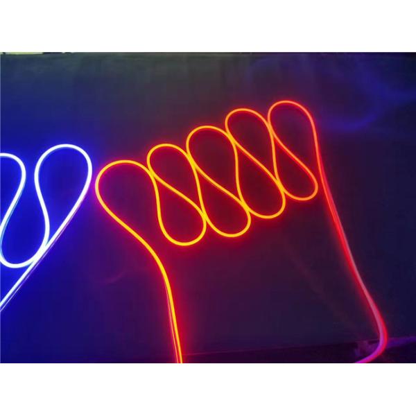 Red Color 24V Super Flexible LED Strip Light With Silicone Materials For Outdoor Lighting