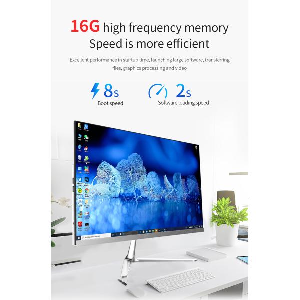 23.8 Inch Ips Screen All In One PC Core I3-3120 Processor Built in 2 Channel Stereo