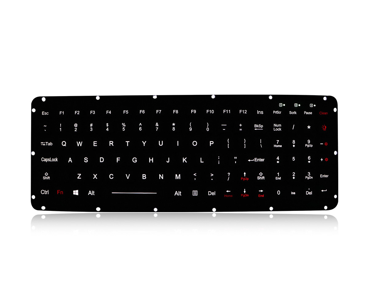 China EMC Backlight Rugged Portable Laptop Keyboard IP65 IP68 Waterproof wholesale