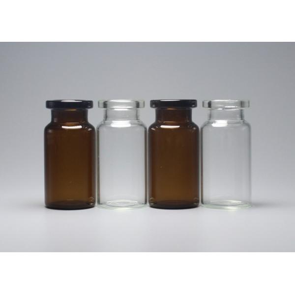 8ml Clear And Brown Medicine Mini Glass Vial Container