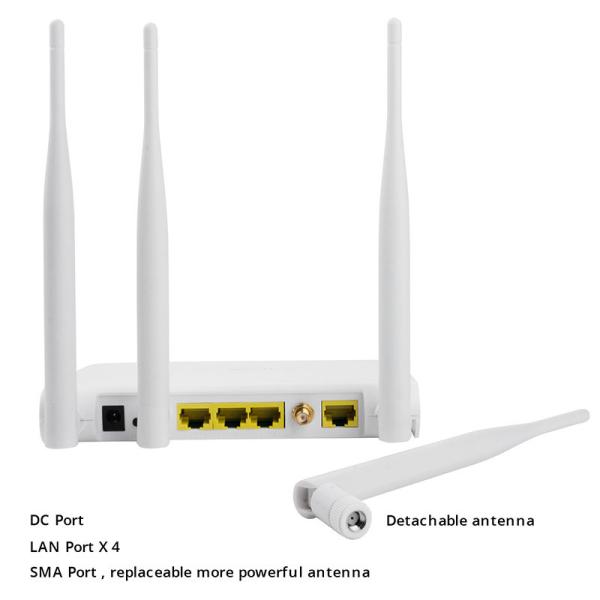 FDD TDD Cat 4 Detachable Antenna 4G LTE Router 300Mbps Wireless Wifi CPE Modem Ethernet Wan