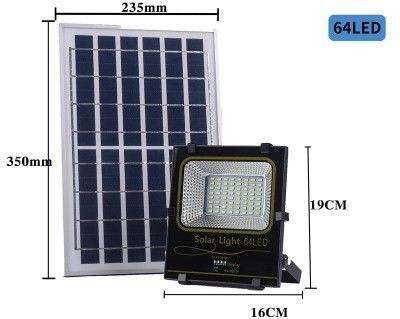 square Home garden LED solar projection lamp 7000K 2-14 hours 30-60W Light for 12-14 hours IP66