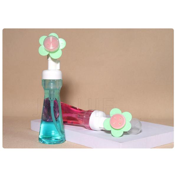 Plastic Foam 200ml Luxury Surface Pet Face Cleanser Liquid Foaming Mousse Pump Bottle Transparent Foam Bottle