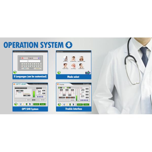 Professional OPT SHR IPL Machine , Permanent Hair Removal IPL Machine