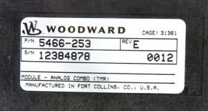 China 5466-253 WOODWARD Analog Combo Module wholesale