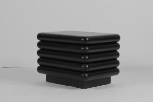 China Black Bedside Table For Bedroom Nightstand With Drawer wholesale