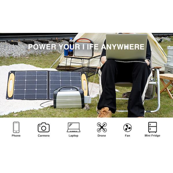 Custom Aluminum Shell Portable Camping Power Station 600W Emergency Energy Storage Device