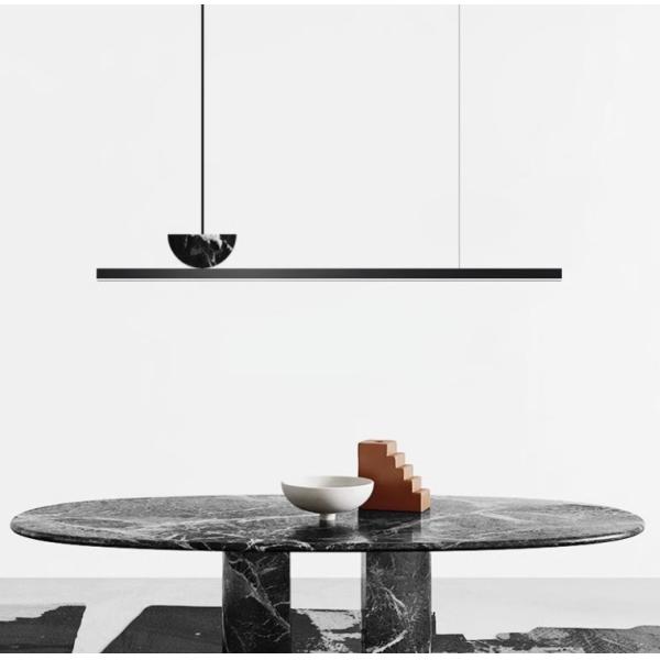 Direct sales new style all-copper bar minimalist strip lamp restaurant marble modern smart all-copper designer office