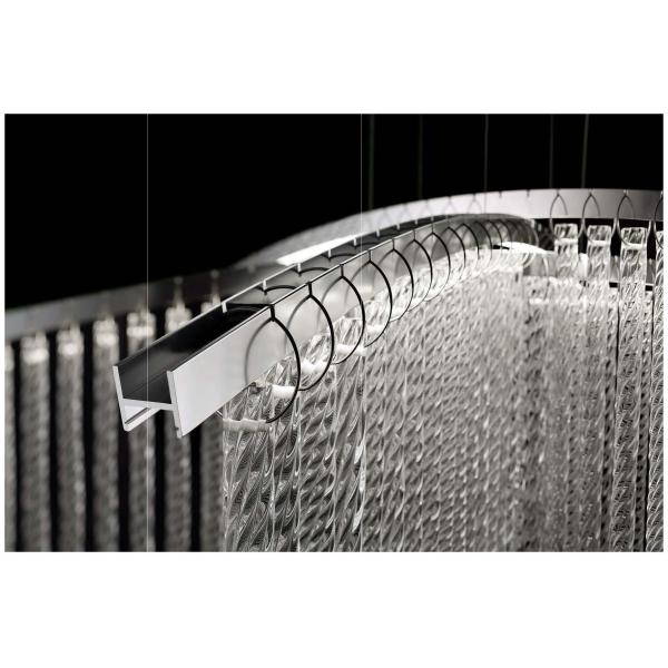 LED Large Modern Entryway Chandelier Distinctive Crystal Large Chandelier