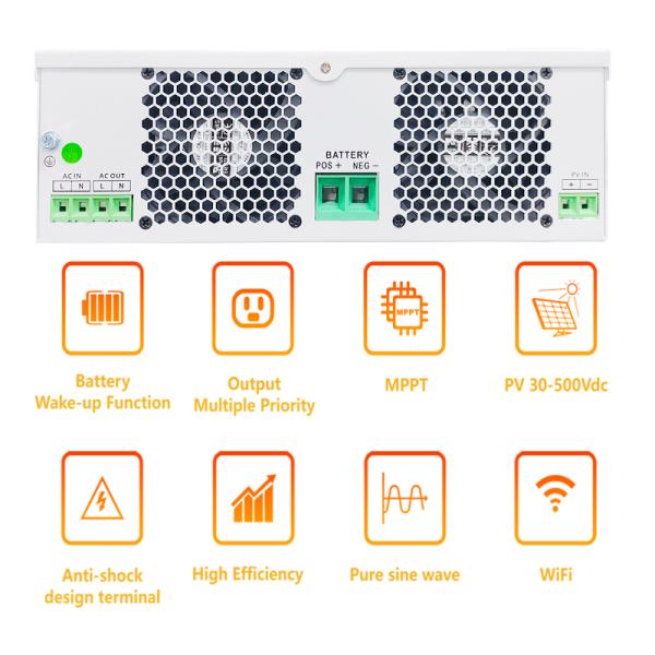 Off Grid Hybrid Solar Inverter Single Phase 1.5kw 2.5kw 3.5kw 1.5KVA 2.5KVA 3.5KVA 12V 24V Pure Sine Wave MPPT Solar Inverter with High Efficiency