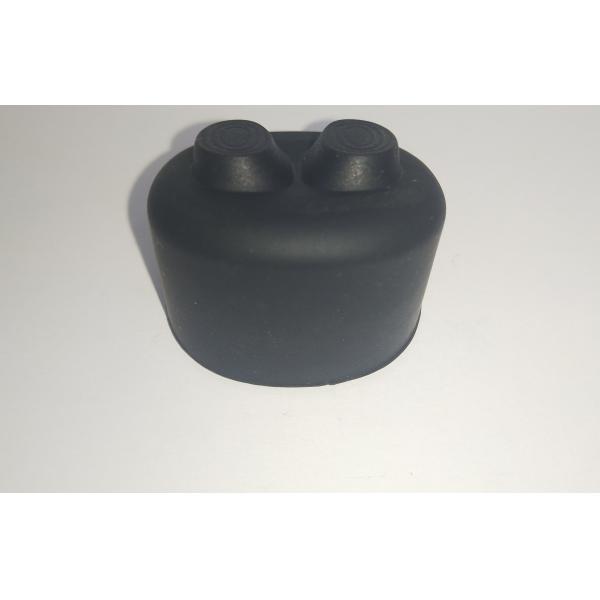 Black Silicone Rubber Parts Cylindrical Rubber Handle Sleeve 1*25mm