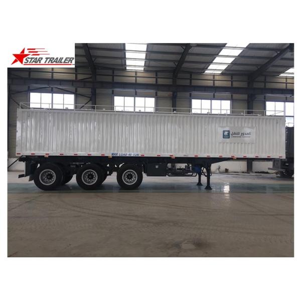 High - Tensile Steel Flatbed Container Trailer With Water Proof Design