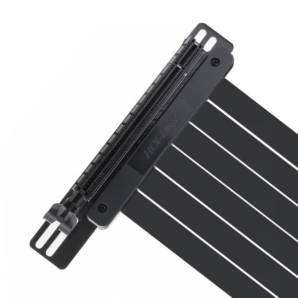 PCI Express Riser Card PCI-E 3.0 x 16 Riser Card Extender Ribbon Flexible Extension Cable 90 Degree For Graphic Cards(30cm)