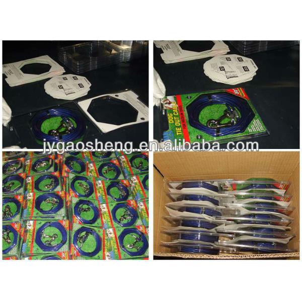 Eco-Friendly Retractable Dog Tie Out Cable with 4.41 KN Breaking Strength and Customizable Length