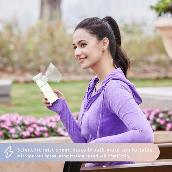 Plastic Mini Hand Held Portable Nebulizer Durable Dust Proof