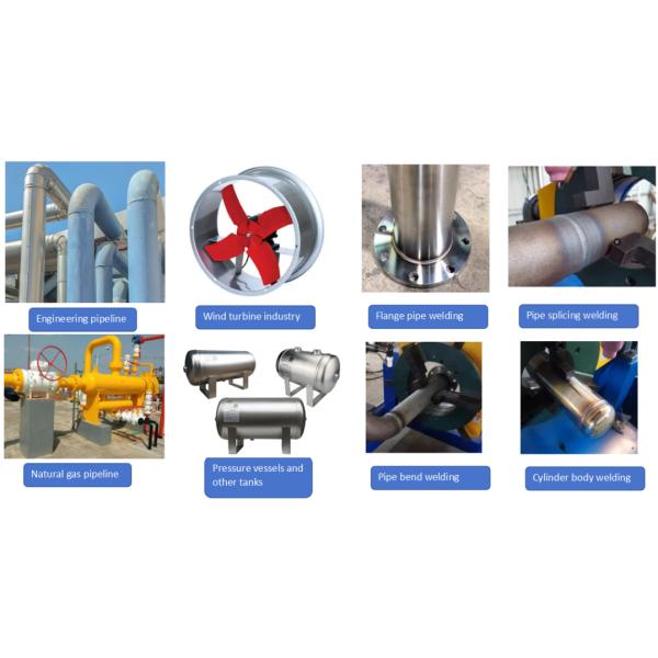 Automatic argon arc welding equipment for flanges equipped with arc pressure tracking