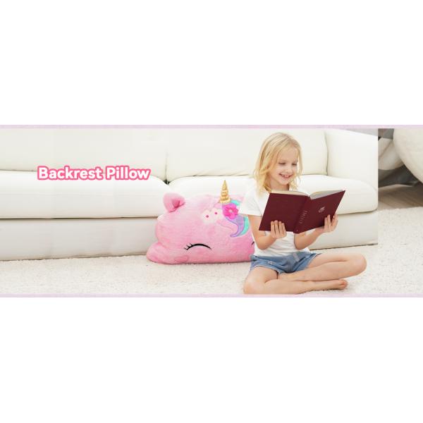 Unicorn Toddler Nap Mat 2-in-1 Plush Pillow Sleeping Bag