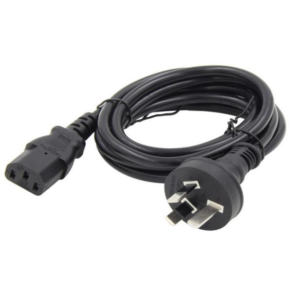 Australia Power Cord / AC DC Power Cable Copper Lead Material PVC Outer Jacket