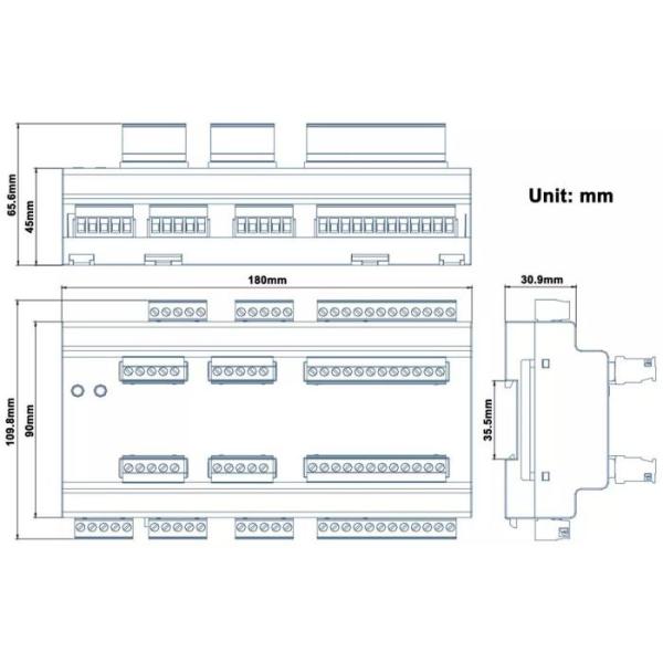 Acrel AMC16-FAK48 3 Phase Branch Circuit Monitoring Module For IDC Multicircuit Ac Monitoring Device For Data Center