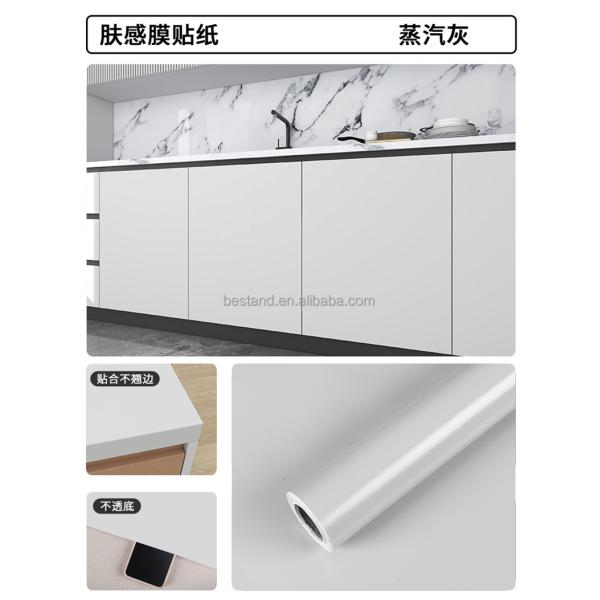 Green Self Adhesive Matt Foil Film Kitchen Cabinet Wallpaper Sticker Peel Off