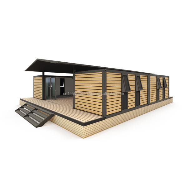 Modern Luxury Portable Container House Prefabricated Steel Structure Mobile Prefab Villa Home Hotel for Log Eco-Friendly