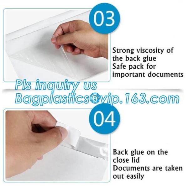 mailing packing list envelope for jewelry, blank mailing PE packing list envelope in stock, DHL Asia Pacifica Packing li