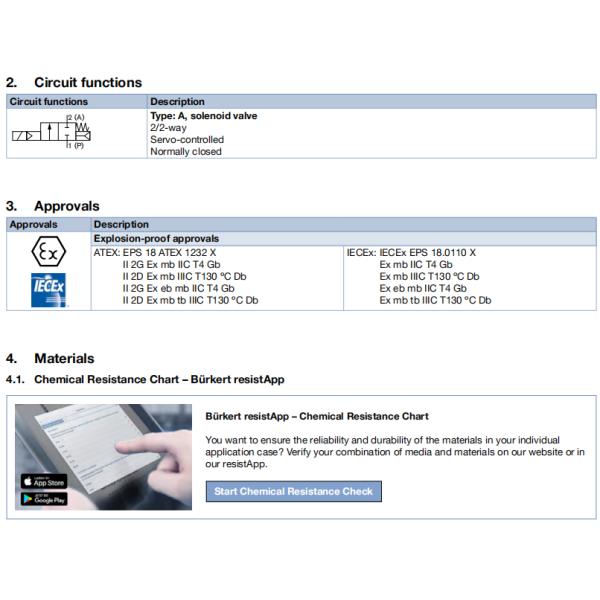 Servo-assisted 2/2-way Diaphragm Valve with Steel Material and Brass Solenoid Valve