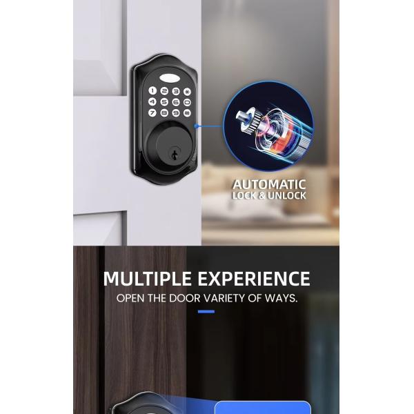 Aluminum Alloy Smart Door Locks C88 Password Smart Lock Black