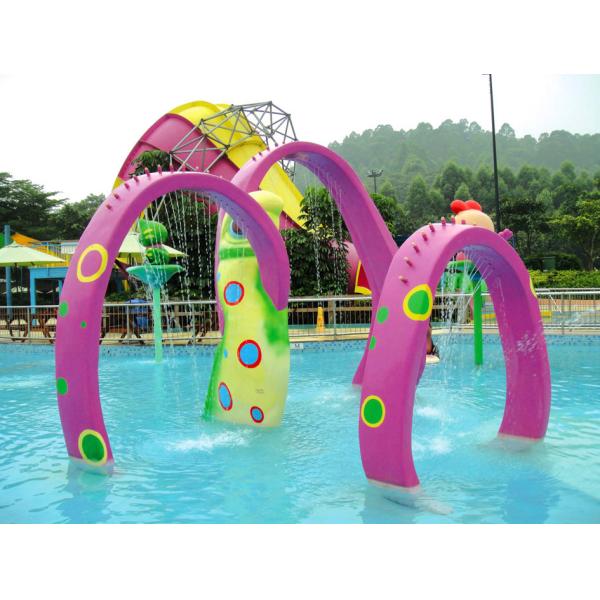 Hotel Playground Water Park Slide Equipment Fiberglass HDG Steel