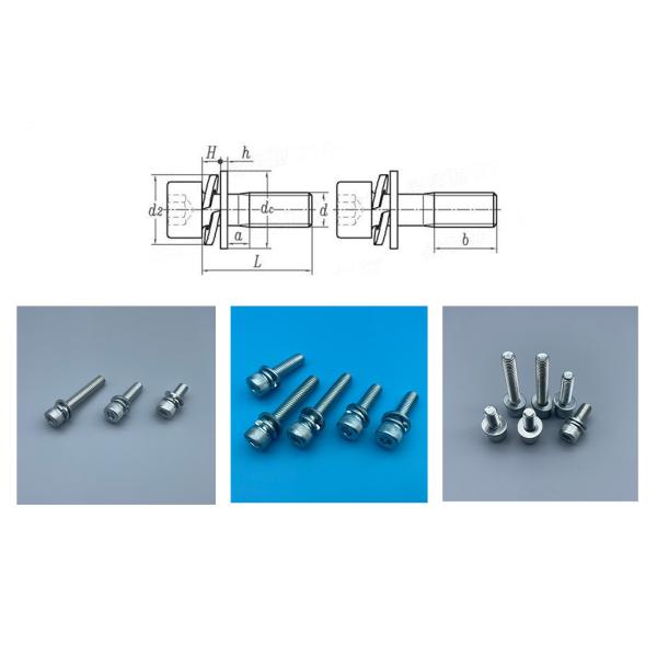 ISO 4762 M3-M8 Zinc-Coated 12.9 Grade Hex Socket Screws