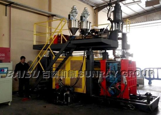 Extrusion Blow Molding Process Plastic Lid Making Machine 12 Months Guarantee SRB80