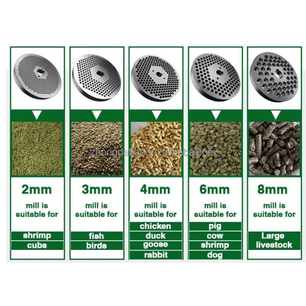 1000kg/H Chicken Food Processing Machine 1-10mm Mini Cattle Feed Machine Plant