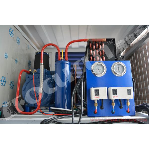 Containerized Cold Room with Lead-Acid Battery Solar Power Panel and Video Inspection